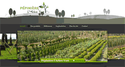 Desktop Screenshot of pepinierelarbrevert.com