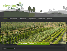 Tablet Screenshot of pepinierelarbrevert.com